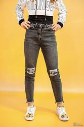 Джинси темно-сірого кольору для супер стильних дівчаток A-yugi Jeans