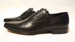 Мужские классические туфли basconi 42р, кожа, под кожу рептилии 