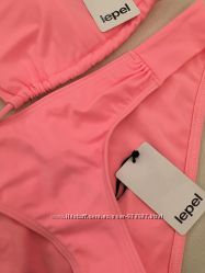 Персиково-розовый купальник lepel, верх c-d, низ s-m