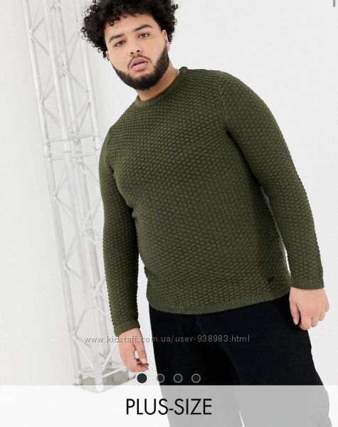Вязаный зеленый джемпер Asos с круглым вырезом , вязаный свитер Asos, кофта