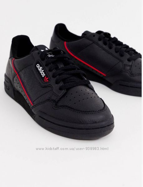 Черные кроссовки adidas originals continental 80, adidas континенталь 80