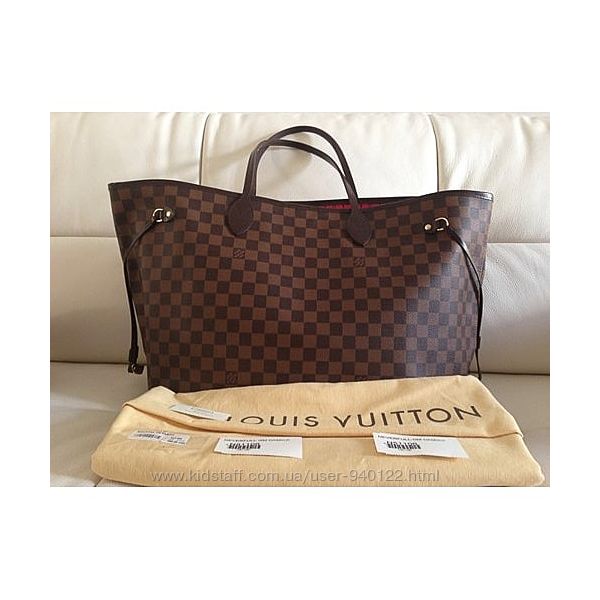 Сумка Луи Виттон Louis Vuitton Neverfull , бежевый 