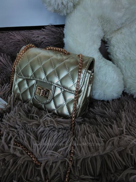 Клатч Шанель мини в золоте