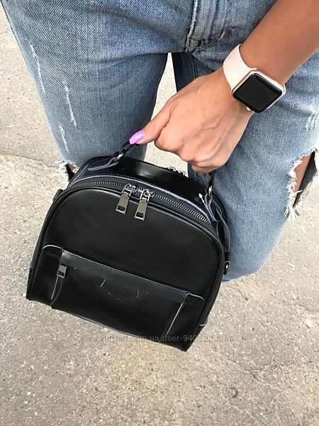 Женская сумка кожаная классическая. Натуральная кожа в черном  цвете 