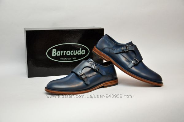 Barracuda, Италия. Брендовые кожаные туфли монки. р. 41, 42