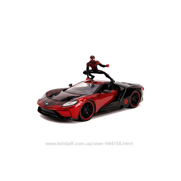 Машина Jada Spider-Man Форд GT металл фигур Майлза Моралеса  253225008