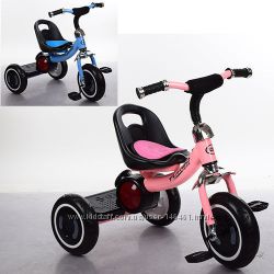 Велосипед детский трехколесный M 3650 EVA кол. мяг. сид. свет муз
