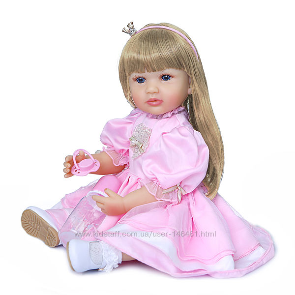 Большая виниловая кукла Reborn Baby Doll 55см полностью винил, можно купать