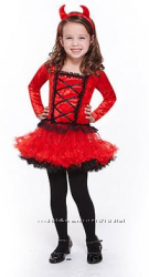Карнавальное новогоднее платье туту с аксессуарами  чертенка США 5-9 лет