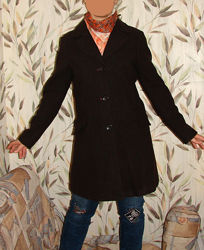 #7: пальто коричн.38-40р