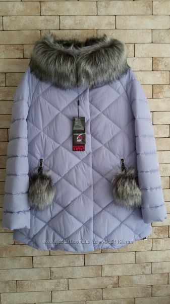 Зимняя стеганная куртка-пуховик на тинсулейте, X-Woyz 48 р. 