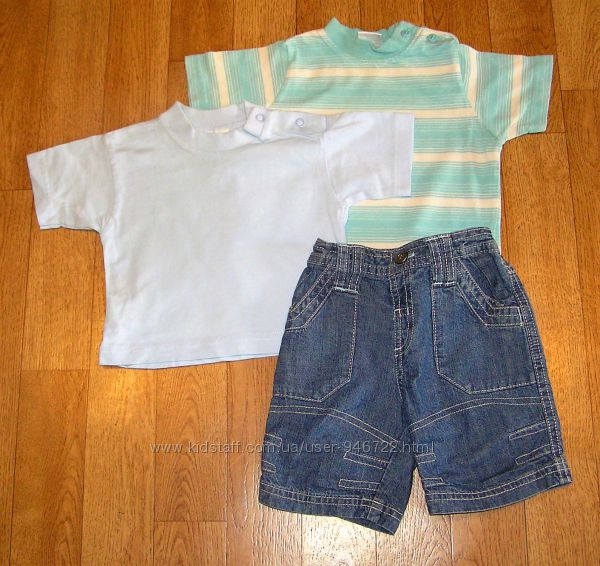 Шорты и футболка для мальчика 3-6 месяцев
