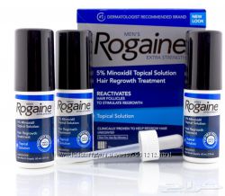 Регейн Rogaine 5 миноксидил в виде жидкости. Оригинал из США. Упаковка 3фл.