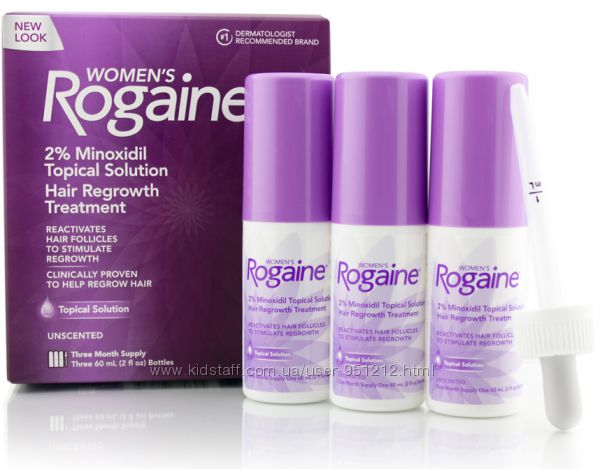 Упаковка 3шт Регейн жидкость миноксидил 2, оригинальный Rogaine для женщин 