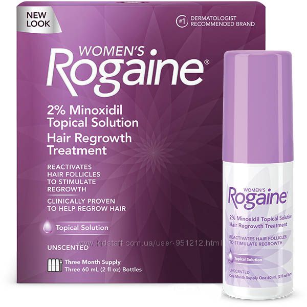 Регейн в виде жидкости 2 миноксидил Rogaine для женщин, оригинальный NEW