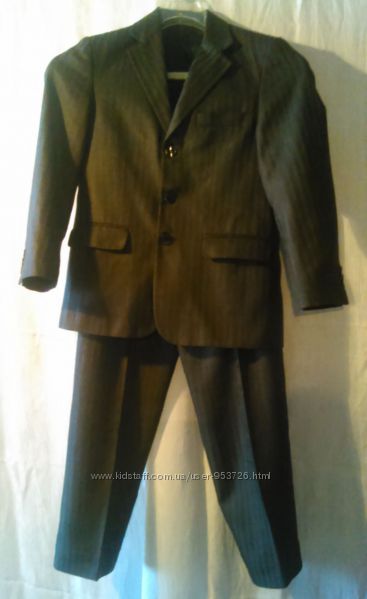 Костюм Bawer серый школьный на рост 140-146 см пиджак и брюки