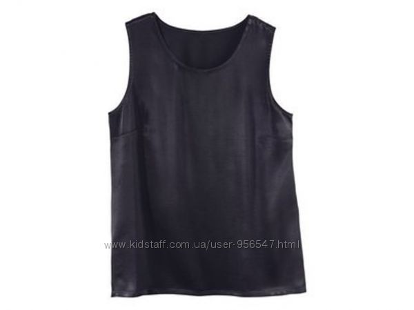 Базовая черная майка топ