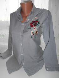 Блуза блузка рубашка с вышивкой.