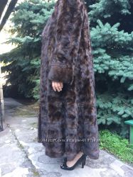 Шуба норковая в пол фирмы zardel furs италия 58-60