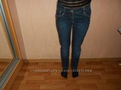 джинсы Bacco 24, 25 размера, узкие, синие, новые, сток с Италии