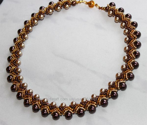 Праздничное ожерелье, колье жемчужное