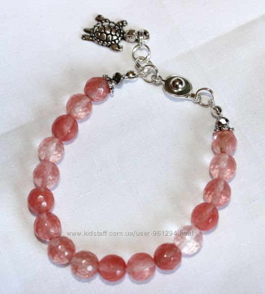 Браслет из турмалинового кварца