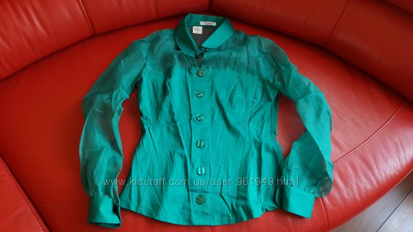 Шовкова оригінальна блузка Nara Camicie, розмір М 2