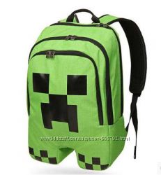Рюкзак школьный оригинальный MineCraft MOJANG Creeper браслет в подарок