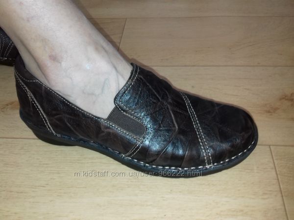 Туфли кожаные Clarks 25 см