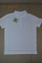 Нові білі футболки поло NEXT розм. з 11 р. /140 по 14 р. /164 см. 
