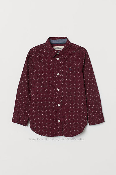 Нова стильна котонова рубашка H&M розм. 104, 110 і 128 в наявності