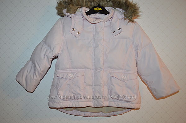 Зимняя куртка пуховик на девочку 1-2 года