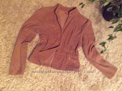 Куртка-пиджак вельветовый бежевый 36 размер
