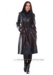 Кожаное пальто женское, натуральная турецкая кожа, идеальное состояние