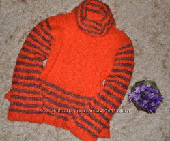 Женский зимний мохеровый свитер крупной вязки, размер S-M