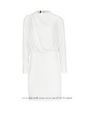 Белое платье с драпировкой на горловине Mango L-XL. Мой пролёт 