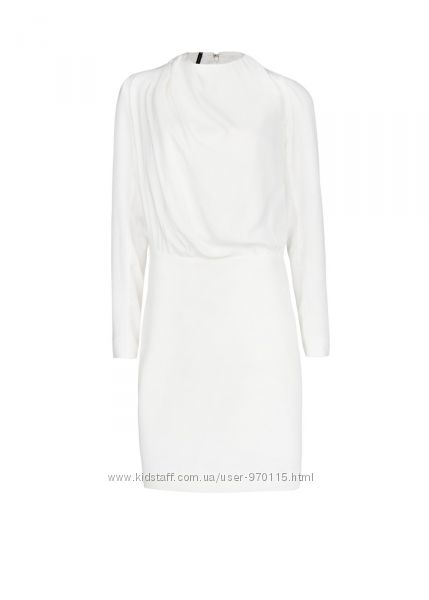 Белое платье с драпировкой на горловине Mango L-XL. Мой пролёт 