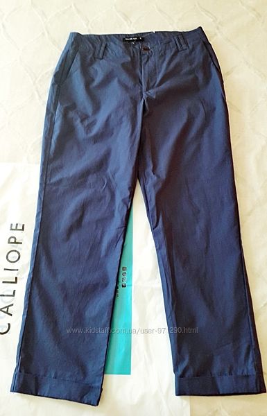 Темно-синие хлопковые брюки Calliope