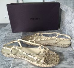 Cандалии босоножки PRADA 37 ОРИГИНАЛ Кожа питона