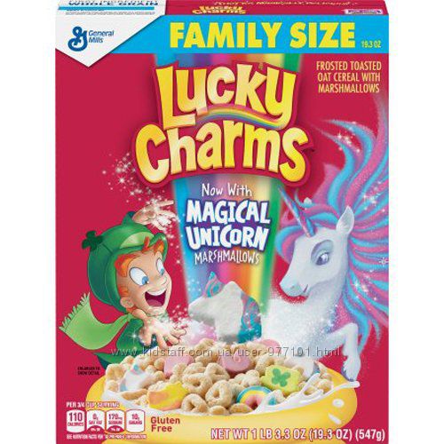 Сухой завтрак Lucky Charms With Magical Unicorn Marshmallows из США