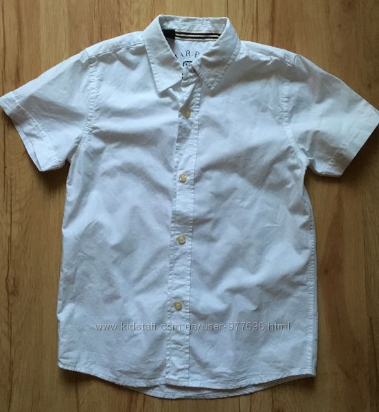 Брендовая белая рубашка для школьника от ZARA Испания  