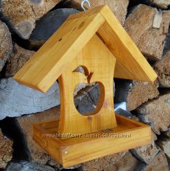 Кормушка для птиц деревянная для сада Годівничка для птахів