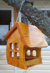 Деревяна годівниця для птахів Кормушка для птиц деревянная для сада