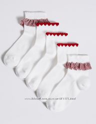 Набор носков для школы Marks&Spencer. 5 пар. 27-31размер. 