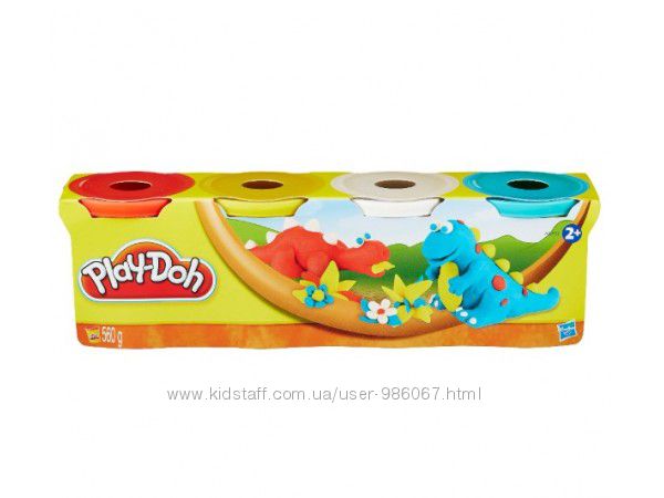 Набор пластилина Play-Doh, 4 контейнера 560 грамм, в асс.