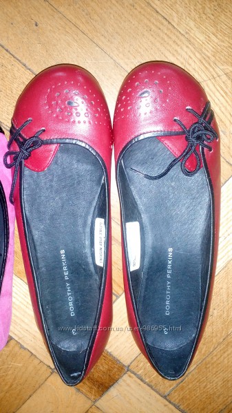 Новые кожаные туфельки Dorothy Perkins. Стелька 22, 5 см.
