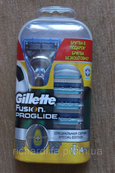 Gillette Fusion Proglide 5 штук + станок в подарок
