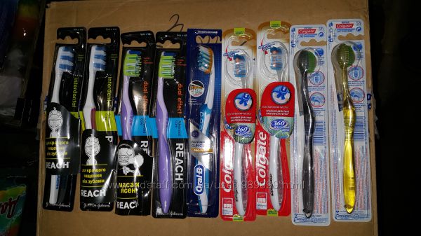 Зубные щетки REACH,ORAL-B,Colgate
