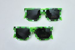 Детские очки Minecraft Майнкрафт пиксель солнечные