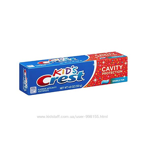 Детская зубная паста Crest Kids Cavity Protection Sparkle Fun 130 грамм